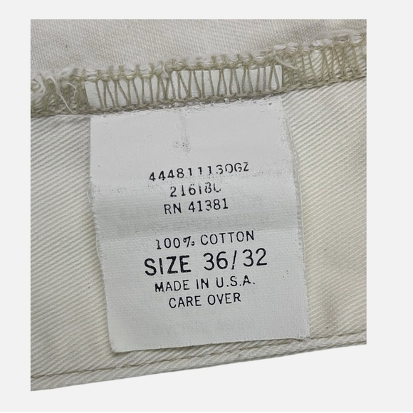 Vintage Ralph Lauren Double RL Pants 36x32 Khaki Pleated Made In USA 100% Cotton - Picture 6 of 7